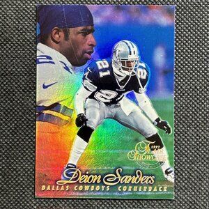 1997 Flair Showcase Row 1 #21 Deion Sanders Dalls Cowboys HOF
